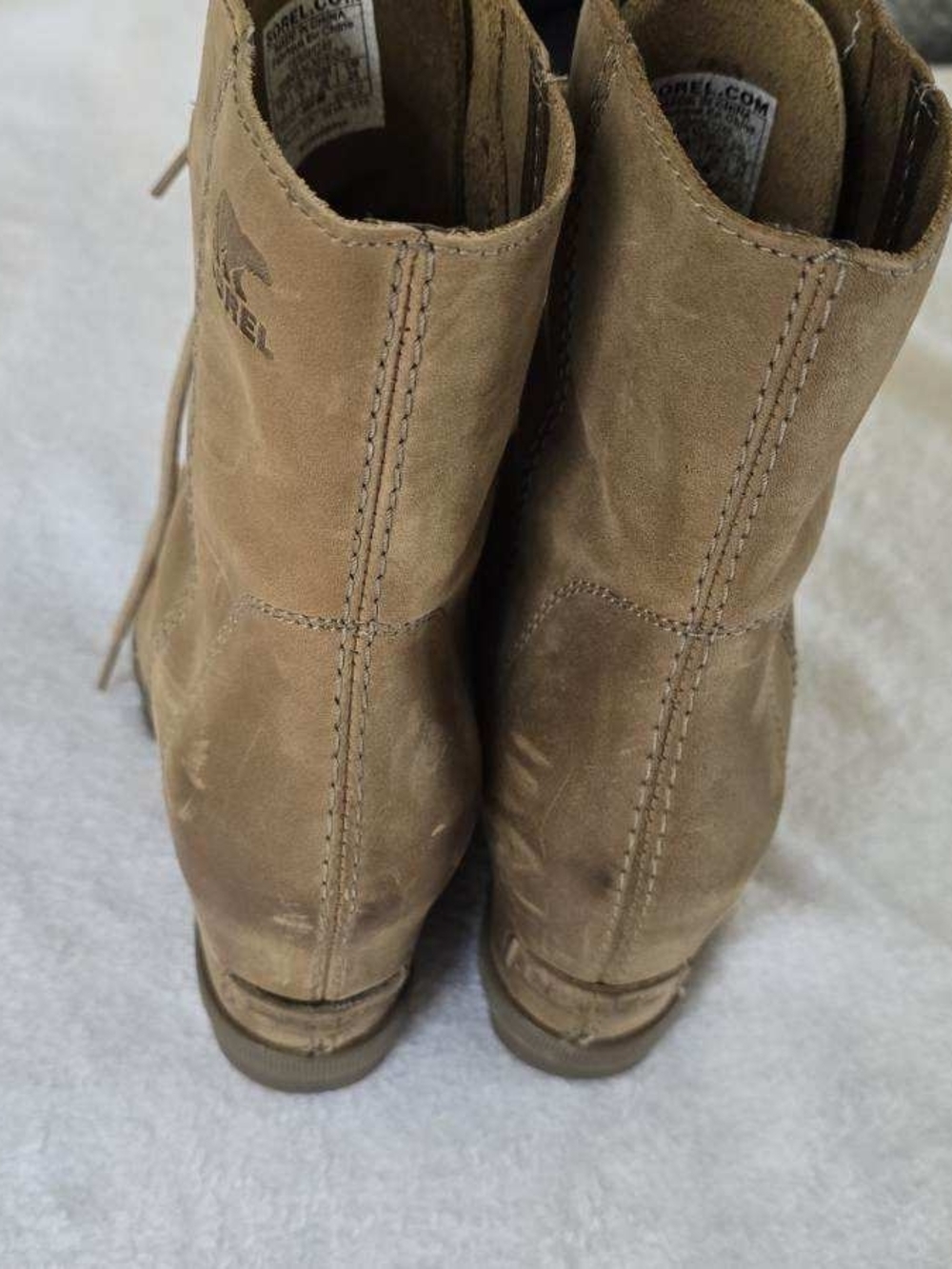 Sorel Women's Tan Lace-Up Wedge Boot - Picture 2 of 6